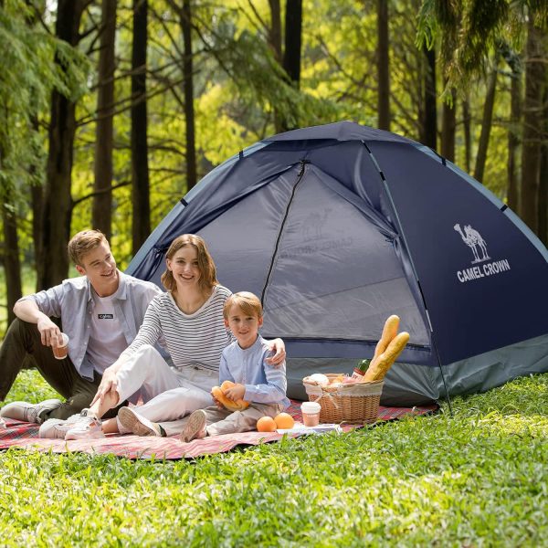 CAMEL CROWN Tents for Camping 4 Person Tent Waterproof Easy Setup Backpacking Tents with Floor Mats Family Tent for Outdoor Hiking - Image 7