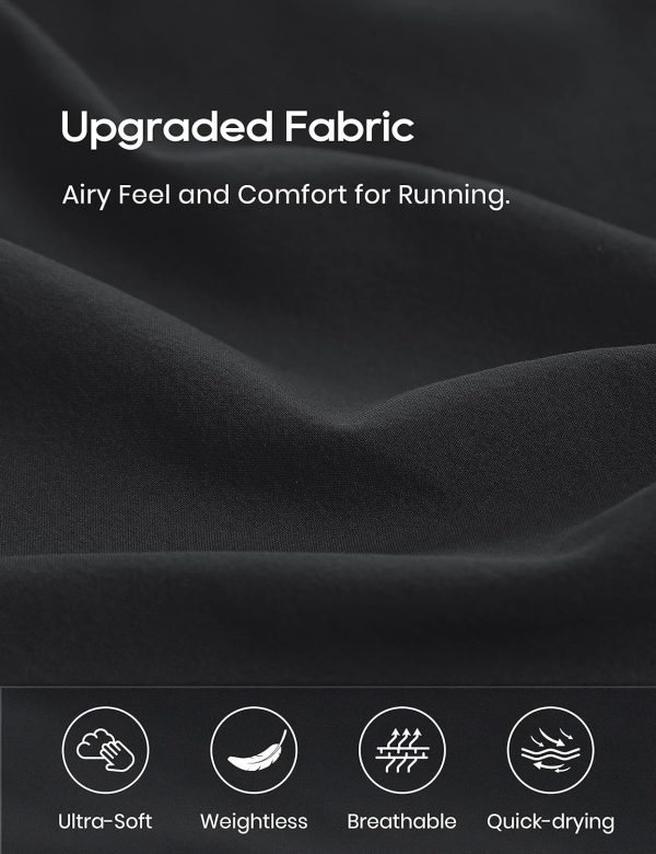 High Waisted Dolphin Athletic Running Shorts for Women 3" High Split Comfy Mesh Liner Gym Workout Track Shorts - Image 2