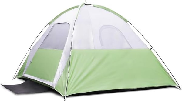 Tent for Camping,4 Person Dome Camping Tent with Removable Rainfly,Waterproof & Windproof Tent Double Layer Tents for Camping,Easy Setup Tent for Hiking Backpacking Picnic Backyard - Image 4