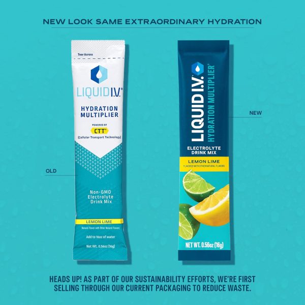 Liquid I.V.® Hydration Multiplier Sugar-Free - Raspberry Melon, Lemon Lime, White Peach, Green Grape | Electrolyte Powder Drink Mix |1 Pack (16 Servings) - Image 3