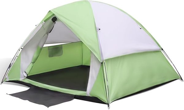 Tent for Camping,4 Person Dome Camping Tent with Removable Rainfly,Waterproof & Windproof Tent Double Layer Tents for Camping,Easy Setup Tent for Hiking Backpacking Picnic Backyard